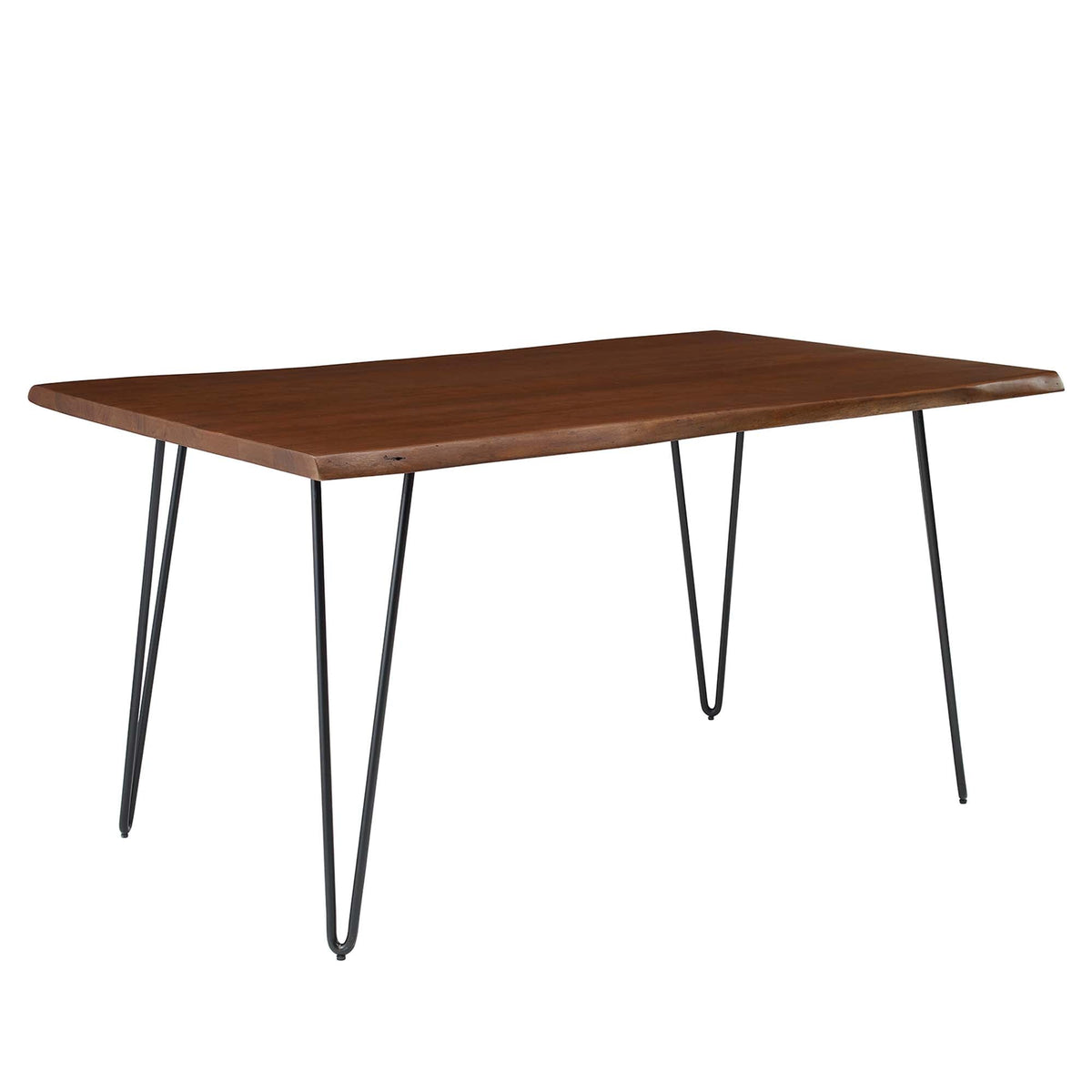 Arlene Live Edge Acacia Wood Dining Table - 3 Sizes - 2 Leg Options ...