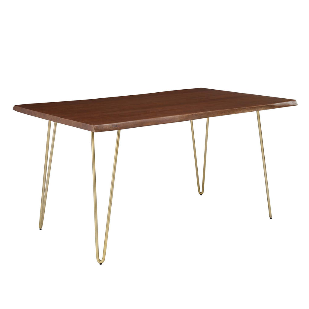 Arlean Table Arlene Live Edge Acacia Wood Dining Table - 3 Sizes - 2 Leg Options ...